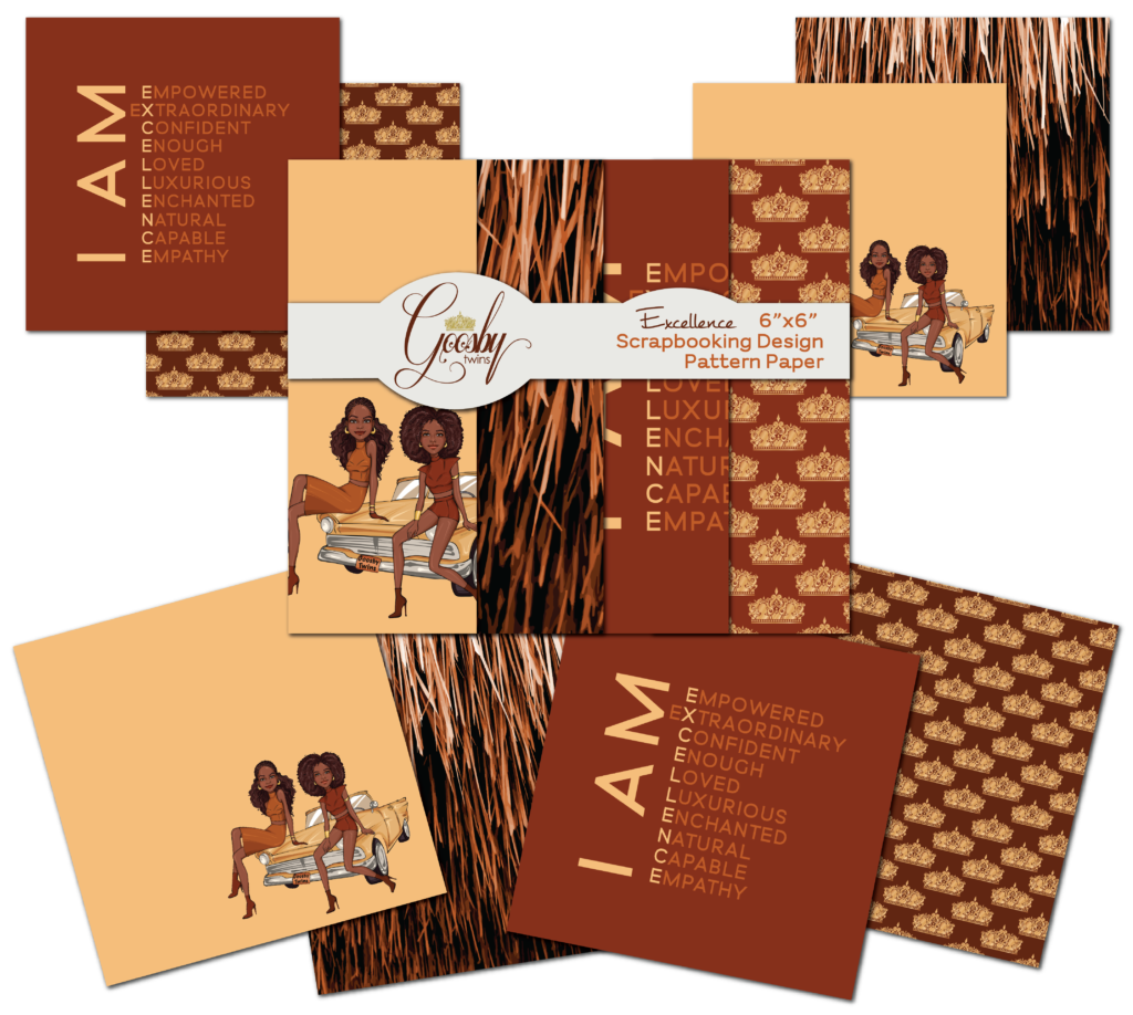 Client: Goosby Twins - Michael's Excellence Collection - Scrapbooking Design Pattern Paper