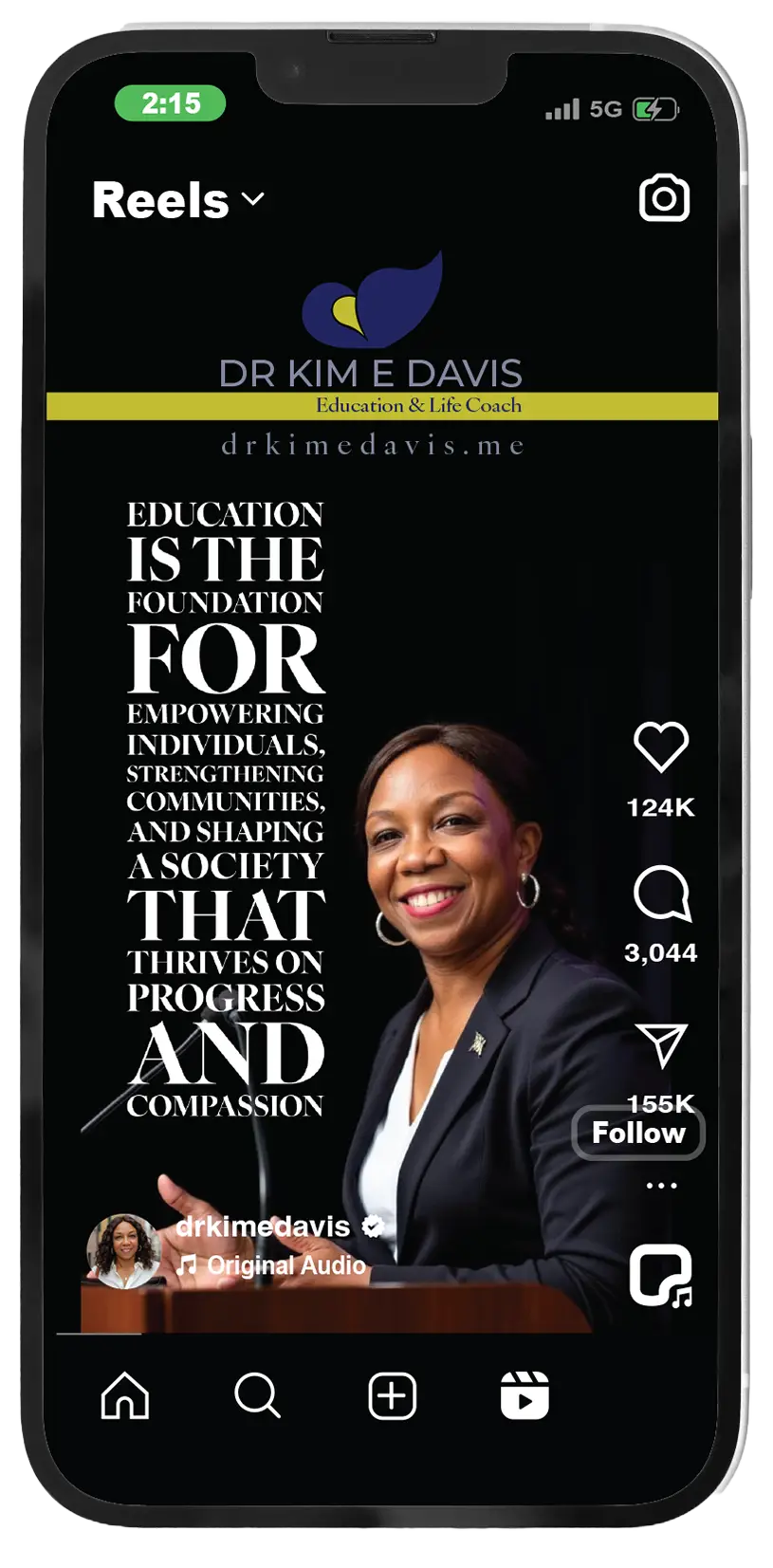 video reel image for the client: Dr. Kim E Davis