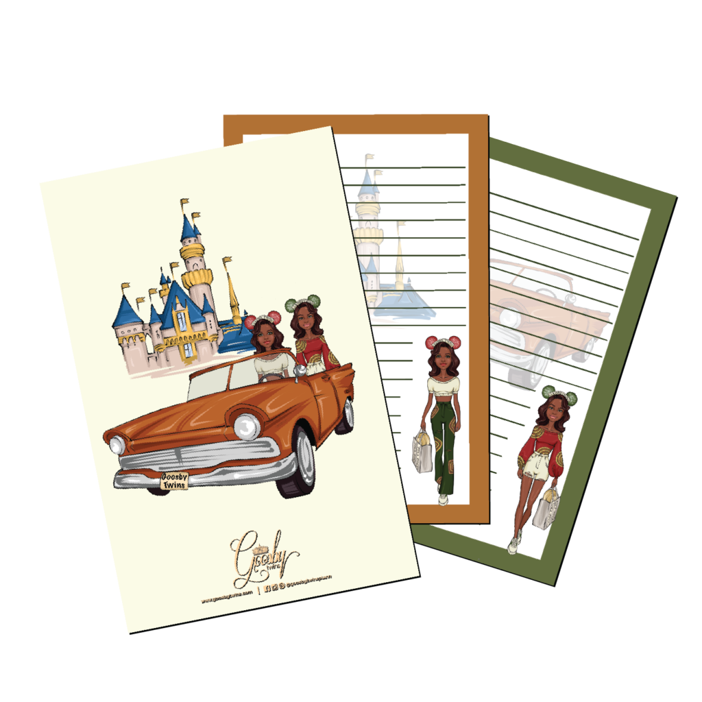 Client: Goosby Twins Disneyland notepad