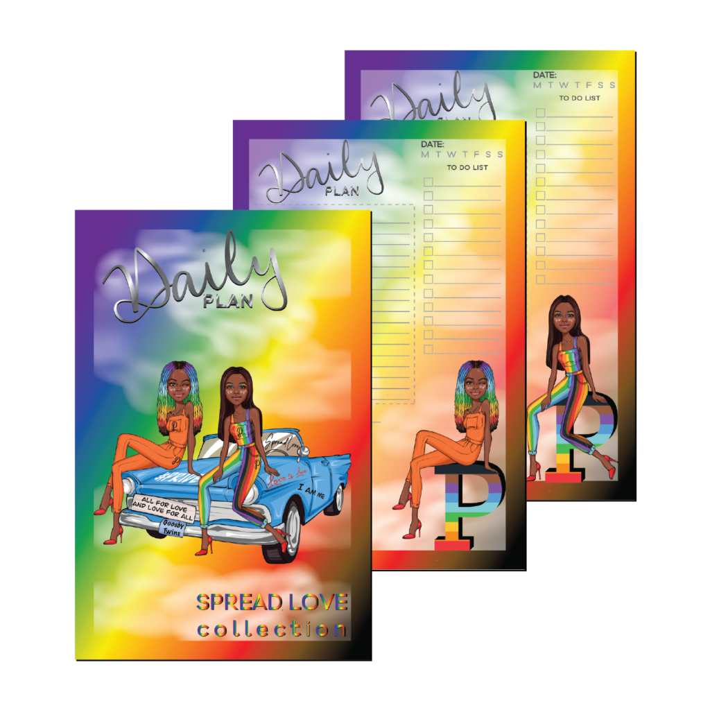 Client: Goosby Twins Pride daily planner