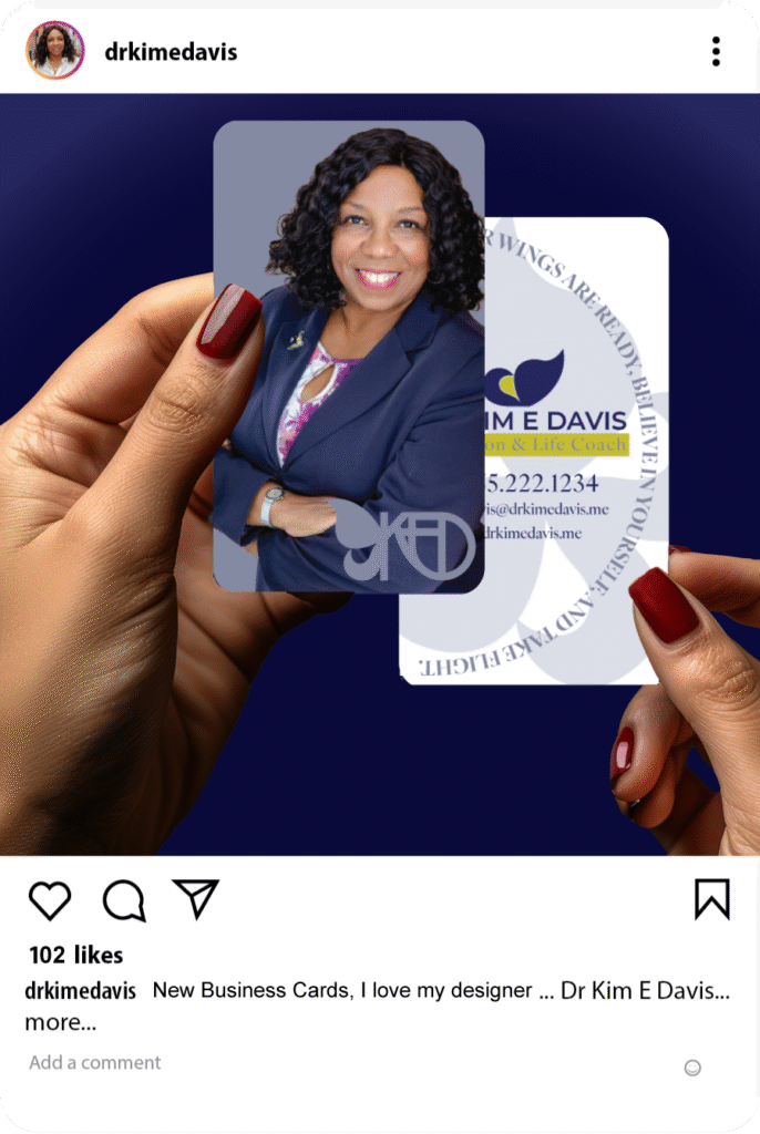 Brand Identity - Business Cards, Dr Kim E Davis
